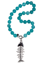 Carica l'immagine nel visualizzatore di Gallery, Mè·ro Bijoux - Collana MARE BLU grande + Ciondolo LISCA OMAGGIO