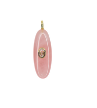 Carica l'immagine nel visualizzatore di Gallery, Ciondolo CHIAVE DI LUCE - Ovale Quarzo Rosa