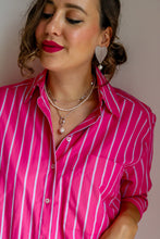 Load image into Gallery viewer, Luxury Line - MELANY HEART earrings with WHITE pearls - 925 SILVER