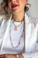 Carica l'immagine nel visualizzatore di Gallery, Linea Precious - Collana PETALO DI LUCE lunga - argento 925 placcato oro 18k