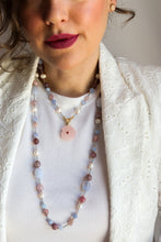 Carica l'immagine nel visualizzatore di Gallery, Linea Precious - Collana MALVA lunga - argento 925 placcato oro 18k