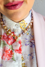 Carica l'immagine nel visualizzatore di Gallery, Linea Luxury - Collana PEONIA + ciondolo Fiore di Luce
