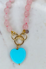 Carica l'immagine nel visualizzatore di Gallery, Linea Luxury - Collana Sogno Gentile + Pendente Cuore Turchese