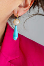Carica l'immagine nel visualizzatore di Gallery, Mè·ro Bijoux - Orecchini DUO CHIC - Turchese