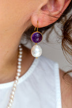 Carica l'immagine nel visualizzatore di Gallery, Mè·ro Bijoux - Orecchini DUO CHIC - Ametista