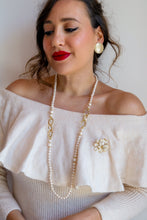 Carica l'immagine nel visualizzatore di Gallery, Spilla LOTO LUXURY - ottone e zirconia