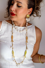 Carica l'immagine nel visualizzatore di Gallery, Linea Luxury - Collana SPIRALE DI PERLE ciondolo REMOVIBILE in OMAGGIO