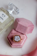 Carica l'immagine nel visualizzatore di Gallery, Serie UNICO LUXURY - Euphorbia - Anello con cammeo autentico argento 925 placcato oro rosa 18k