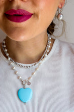 Carica l'immagine nel visualizzatore di Gallery, Pendente CUORE TURCHESE - argento 925