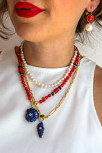 Carica l'immagine nel visualizzatore di Gallery, Mè·ro Bijoux - Orecchini DUO CHIC - Pasta di corallo
