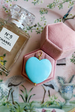 Carica l'immagine nel visualizzatore di Gallery, Pendente CUORE TURCHESE ORO - argento 925 placcato oro 18k