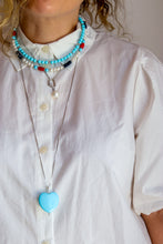 Carica l'immagine nel visualizzatore di Gallery, Pendente CUORE TURCHESE - argento 925