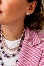 Charger l'image dans la galerie, Ligne Precious - Boucles d'oreilles BOUTONS arg.925 - Perles Authentiques ROSES - Grandes