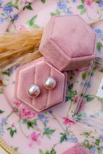 Charger l'image dans la galerie, Ligne Precious - Boucles d'oreilles BOUTONS arg.925 - Perles Authentiques ROSES - Grandes