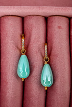 Charger l'image dans la galerie, Linea Mè·ro Bijoux - Orecchini GOCCIA DI SIRENA - Ceramica turchese