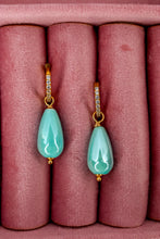Charger l'image dans la galerie, Linea Mè·ro Bijoux - Orecchini GOCCIA DI SIRENA - Ceramica turchese