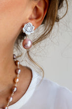 Carica l'immagine nel visualizzatore di Gallery, Serie UNICO LUXURY - Petali D'Onda - Orecchini argento 925