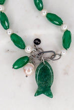 Carica l'immagine nel visualizzatore di Gallery, Mè·ro Bijoux - COMBO Collana FIORE DI MELO + PESCE DI MELUSINA
