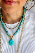 Load image into Gallery viewer, Linea Mè·ro Bijoux - Collana VIBRA LUX MOSAICO D'AZZURRO