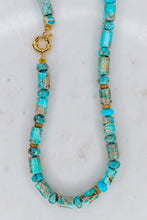 Load image into Gallery viewer, Linea Mè·ro Bijoux - Collana VIBRA LUX MOSAICO D'AZZURRO