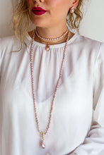 Charger l'image dans la galerie, Ligne Precious - Boucles d'oreilles BAROQUES nues ROSE - argent 925