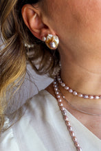 Carica l'immagine nel visualizzatore di Gallery, Linea Precious - Orecchini BOTTONI arg925 - Perle Autentiche ROSA - PICCOLI