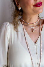 Carica l'immagine nel visualizzatore di Gallery, Linea Precious - Orecchini BOTTONI arg925 - Perle Autentiche ROSA - PICCOLI