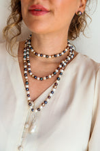 Carica l'immagine nel visualizzatore di Gallery, Orecchini PERLE LUNA RIFLESSA - argento 925