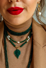 Carica l'immagine nel visualizzatore di Gallery, Collana FATA DEL BOSCO - VERDE - argento 925 placcato oro 18k