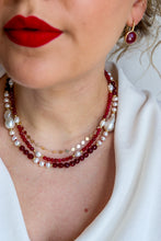 Carica l'immagine nel visualizzatore di Gallery, Collana POLVERE DI FATA - BACCHE ROSSE - argento 925 placcato oro 18k