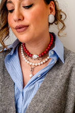 Charger l'image dans la galerie, Collier CERAMICHINA MONOCHROME - boules rondes