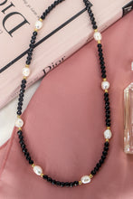 Carica l'immagine nel visualizzatore di Gallery, Collana FATA DEL BOSCO - NERO - argento 925 placcato oro 18k