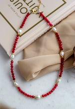 Carica l'immagine nel visualizzatore di Gallery, Collana FATA DEL BOSCO - ROSSO - argento 925 placcato oro 18k