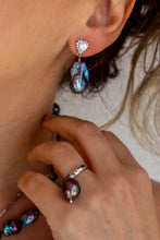 Carica l'immagine nel visualizzatore di Gallery, Orecchini CUORE LUNARE - argento 925