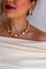 Charger l'image dans la galerie, Ligne Precious - Boucles d'oreilles BAROQUES nues ROSE - argent 925