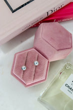 Carica l'immagine nel visualizzatore di Gallery, Orecchini BOTTONI arg925 - Perle Autentiche GRIGIE - MINI