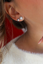 Carica l'immagine nel visualizzatore di Gallery, Orecchini BOTTONI arg925 - Perle Autentiche GRIGIE - MINI