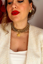 Carica l'immagine nel visualizzatore di Gallery, Collana MILLE MODI STELLA CADENTE - Champagne - argento 925 placcato oro 18k