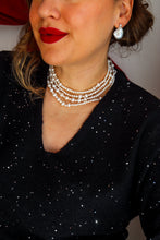 Carica l'immagine nel visualizzatore di Gallery, Orecchini BAROCCHE nude NOTTE STELLATA - argento 925