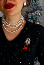 Carica l'immagine nel visualizzatore di Gallery, Orecchini BAROCCHE nude NOTTE STELLATA - argento 925