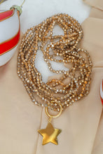 Carica l'immagine nel visualizzatore di Gallery, Collana MILLE MODI STELLA CADENTE - Champagne - argento 925 placcato oro 18k