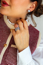 Carica l'immagine nel visualizzatore di Gallery, Orecchini BOTTONI arg925 - Perle GRIGIE Autentiche - MAXI