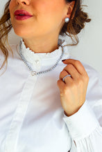 Carica l'immagine nel visualizzatore di Gallery, Orecchini BOTTONI arg925 - Perle GRIGIE Autentiche - MAXI