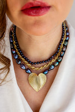 Carica l'immagine nel visualizzatore di Gallery, Linea Luxury - Collana RINTOCCO DI MEZZANOTTE ORO - LUXURY - argento 925