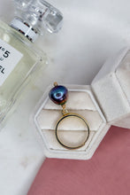 Load image into Gallery viewer, Precious Collection - GOLD DROP OF MOON ring - Deep Blue