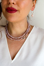 Carica l'immagine nel visualizzatore di Gallery, Linea Luxury - Collana ICONA DI PERLE - GLICINE - Argento 925