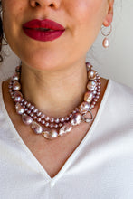 Carica l'immagine nel visualizzatore di Gallery, Linea Luxury - Collana ICONA DI PERLE - GLICINE - Argento 925