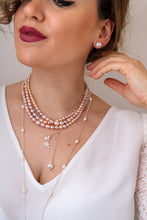 Charger l'image dans la galerie, Ligne Precious - Boucles d'oreilles BOUTONS arg.925 - Perles Authentiques ROSES - Grandes