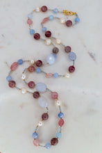Carica l'immagine nel visualizzatore di Gallery, Linea Precious - Collana MALVA lunga - argento 925 placcato oro 18k