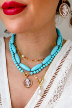 Carica l'immagine nel visualizzatore di Gallery, Pendente CAMMEO ESTATE ORO - argento 925 placcato oro 18k